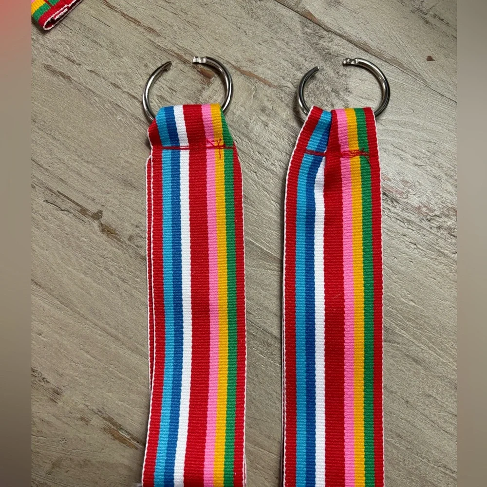 10 Canvas Ribbon Wrist Key Fobs - HANDMADE